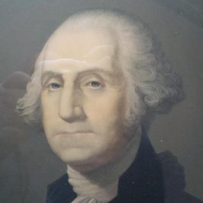 Original George Washington 1861 Lithograph and frame.