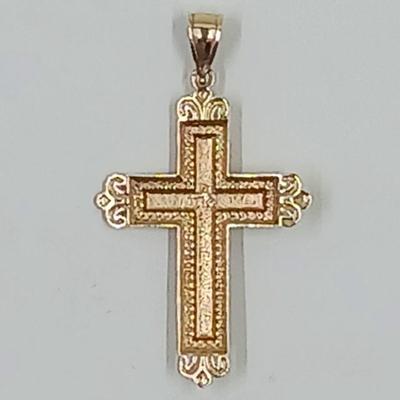 14K Gold Cross Pendant