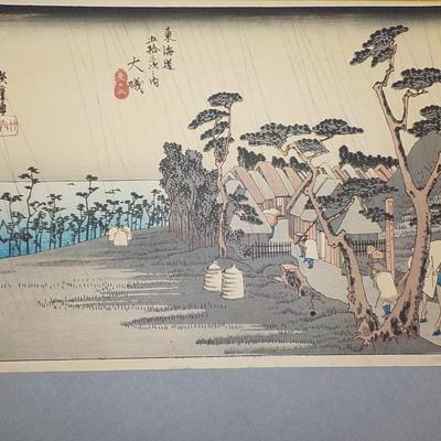Original Wood Block print not repro. 1930's.