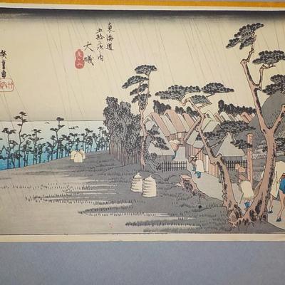 Original Wood Block print not repro. 1930's.
