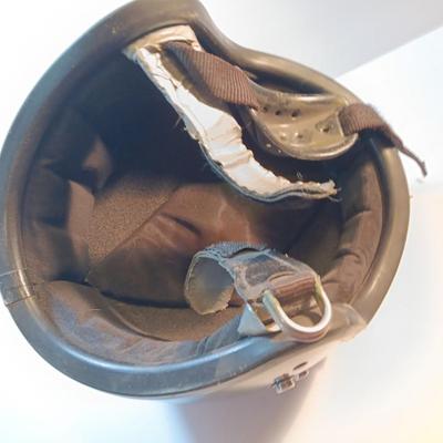 Vintage motorcycle helmet