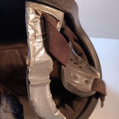 Vintage motorcycle helmet