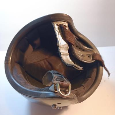 Vintage motorcycle helmet