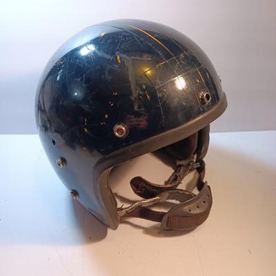 Vintage motorcycle helmet