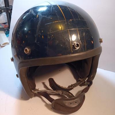 Vintage motorcycle helmet