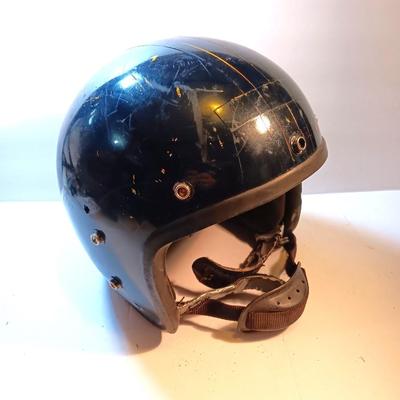 Vintage motorcycle helmet