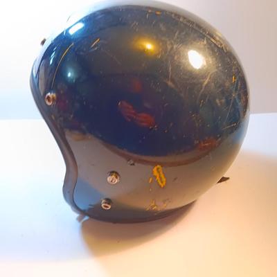 Vintage motorcycle helmet