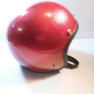 Vintage red Metal Flake - glitter bling and shine Motorcycle Helmet