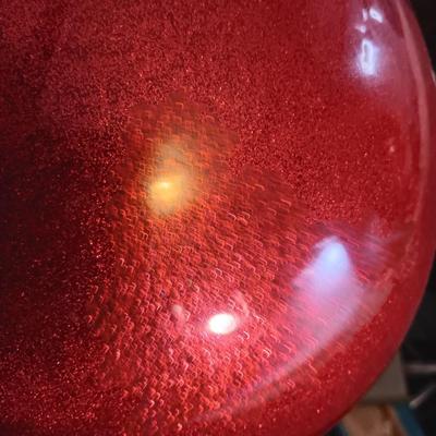 Vintage red Metal Flake - glitter bling and shine Motorcycle Helmet