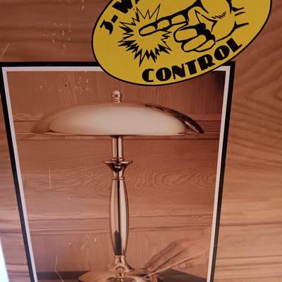 New in box - Touch dome lamp - 3-way touch control brass finish