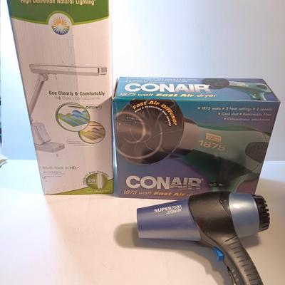 Ottlight HD High-definition natural lighting with Conair Supermax fast Hair dryer