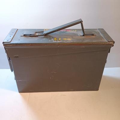 Military Issued 200 cartridge 7.62 MM, NATO M82 Cartons M13 Ammunition chest - metal ammo box