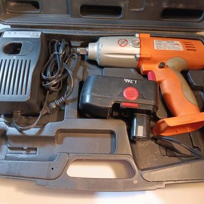 Chicago Cordless Impact Wrench 19.2 VDC 2,000 RPM with case charger and battery