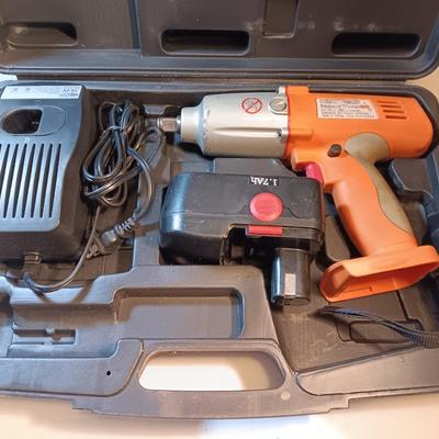 Chicago Cordless Impact Wrench 19.2 VDC 2,000 RPM with case charger and battery