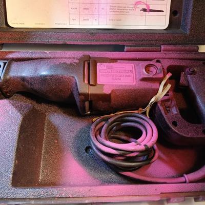 Craftsman Reciprocating saw with blades - painted with anti-theft pink paint