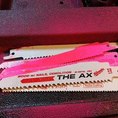 Craftsman Reciprocating saw with blades - painted with anti-theft pink paint