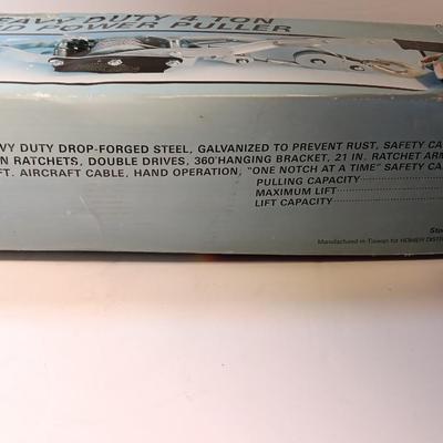 Heavy Duty 4-ton Hand power puller New in box