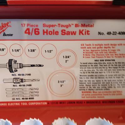 Milwaukee 17-piece suer-tough Bi-metal 4/6 Hole saw kit