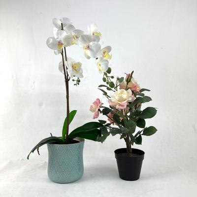 825 Silk Floral Orchid & Rose