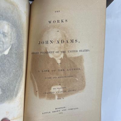 829 The Life And Works Of John Adams, 1856; 10 Volumes