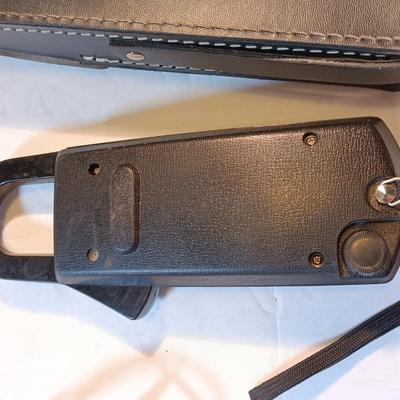 Vintage clamp meter with accessories and case