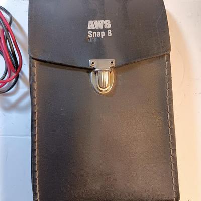 Vintage clamp meter with accessories and case