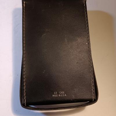 Vintage clamp meter with accessories and case