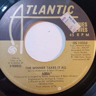 ANY ABBA FANS? Vinyl Albums 45's - ABBA The winner takes all - Chiquitia - on and on - and more