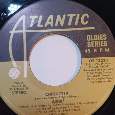 ANY ABBA FANS? Vinyl Albums 45's - ABBA The winner takes all - Chiquitia - on and on - and more