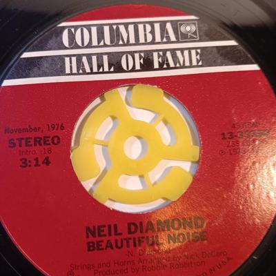 Four Neil Diamond vinyl albums 45's records