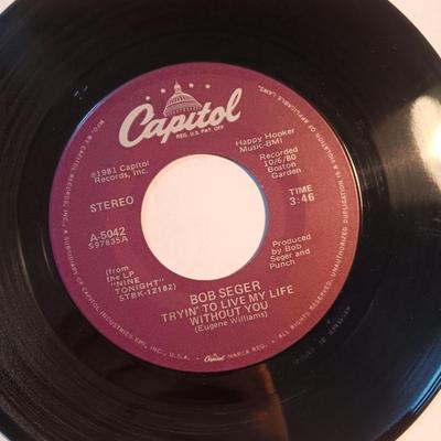 Bob Seger vinyl albums 45's record