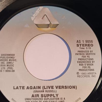 AIR Supply Vinyl albums 45's record