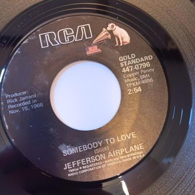 Vinyl albums 45's record - Jefferson Airplane -The Essex - John Cougar - Bay city Rollers and more