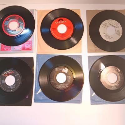 Vinyl albums 45's record - Frank Mills - Jaye Morgan - Nilsson and more