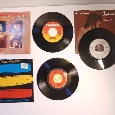 Vinyl albums 45's record - The Police - Cindy Simons - Bangles