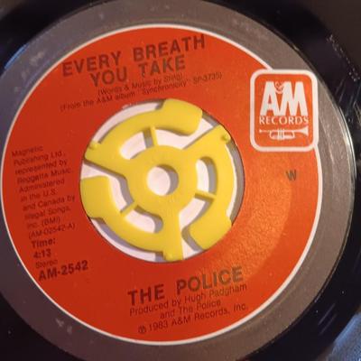 Vinyl albums 45's record - The Police - Cindy Simons - Bangles