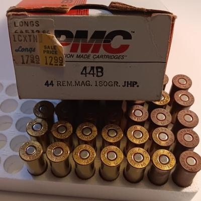 PMC Centerfire Pistol Cartridges 44B 44 REM. MAG 180 GR JHP -
