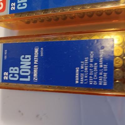 CCI 22 CB Long rifle ammunition and 22 CB