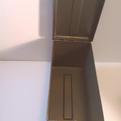 Green metal ammunition chest with no stencil
