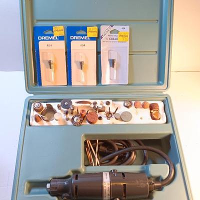 Moto tool kit Model 261 Dremel tool with extra accessories