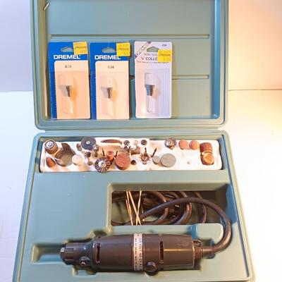 Moto tool kit Model 261 Dremel tool with extra accessories