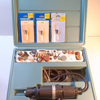 Moto tool kit Model 261 Dremel tool with extra accessories
