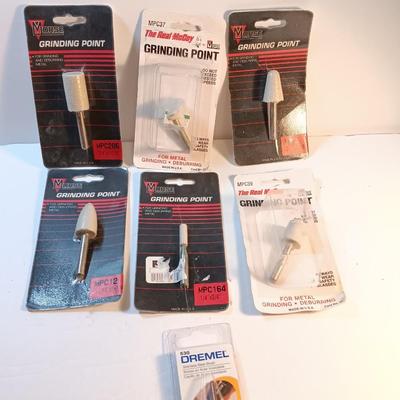 Assortment of Griding wheels and bits for Dremel or drill
