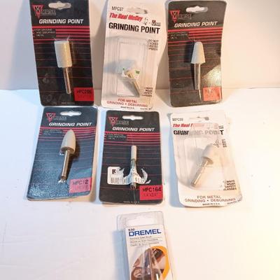 Assortment of Griding wheels and bits for Dremel or drill