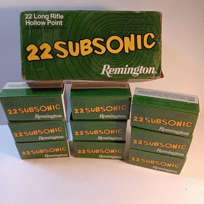 Remington 22 Subsonic 22 long rifle Hollow Points - Ammunition