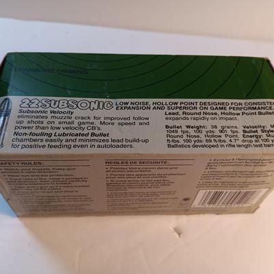Remington 22 Subsonic 22 long rifle Hollow Points - Ammunition