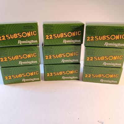 Remington 22 Subsonic 22 long rifle Hollow Points - Ammunition