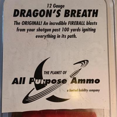 The original Dragon's Breath 12 gauge with Tracer Incendiary specialty ammo FUN FUN!