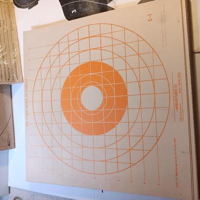 Variety of paper targets - with Police Silhouette target