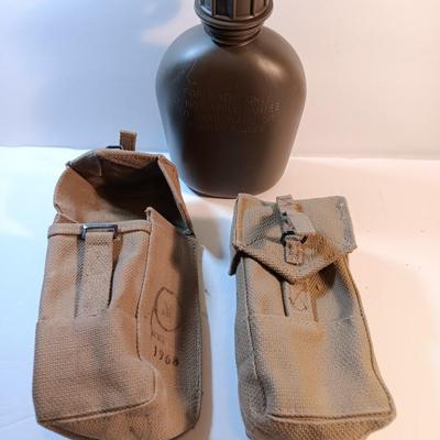 Military canteen with two magazine pouches 1968